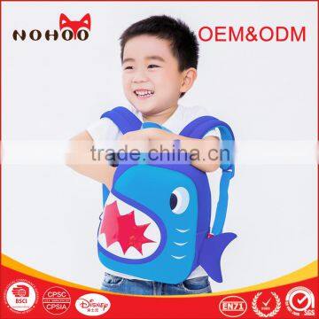 Wholesale Neoprene Waterproof New Model School Bags Children Kids Cartoon Backpack With Shark Shaped photo-2