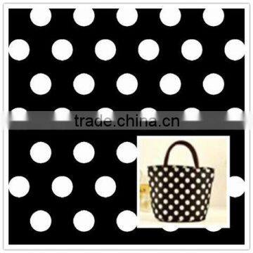 200D cheap polka dots printed oxford fabric for handbags