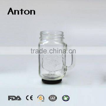 500ml Drinking Glass Mason Jar With Handle photo-2