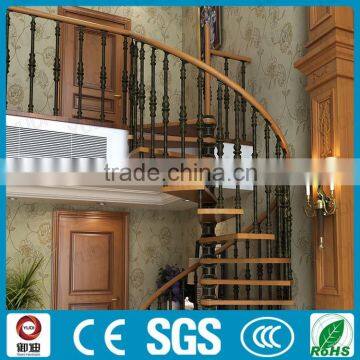 Luxury Residential Oak Wood Spiral Staircase Prices Factory photo-2
