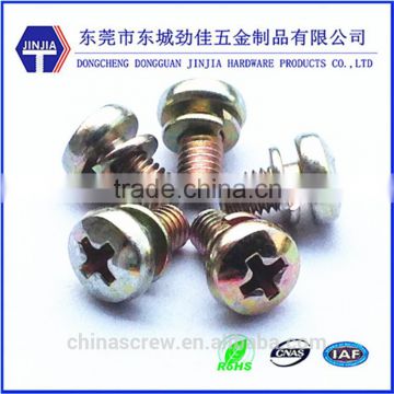 cross recess pan head cross recessed pan head screws combine with spring washer and plain washer