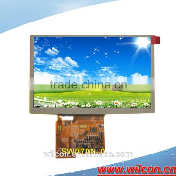 7inch 250nits 1024*600 lvds interface IPS display panel