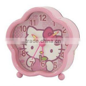 Cute Mini Alarm Clock, flower shape children's alarm desktop clock and nightlight, table clock