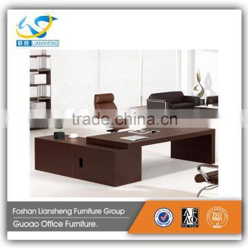 Classic brown office furniture pu leather desk for manager GAT-03