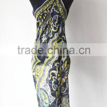 High Quality Mature Design Transparent Polyester Chiffon Sarong Pareo photo-2