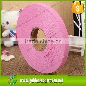 2/3cm width non woven faric for bag stitching edge small width pp nonwoven materials for bag binding