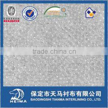 80% Nylon & 20%polyester Double Dot Fusible Nonwoven Interlining Fabric 9816 photo-2