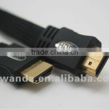 New flat copper braid purple hdmi to hdmi cable