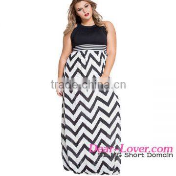 latest design sexy Floor Length wholesale plus size maxi dress