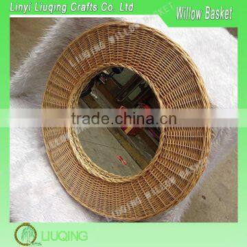 New Design Handweaving Willow Mirror Wall Hanging Wicker Mirror For Decoration Home Furniture                        
                                                Quality Choice