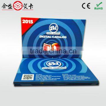artificial handmade 5 inch lcd video book ,video graphic card,video greeting card with 650 mAh bulit-in Lithium battery