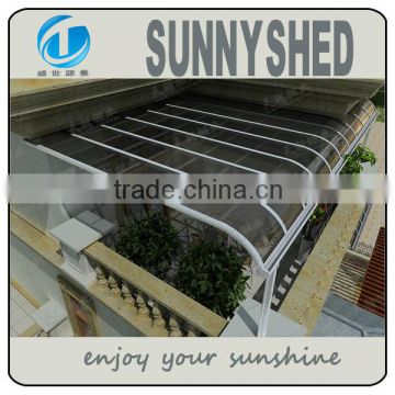 sunnyshed awning aluminum terrace canopy for all weather with polycarbonate