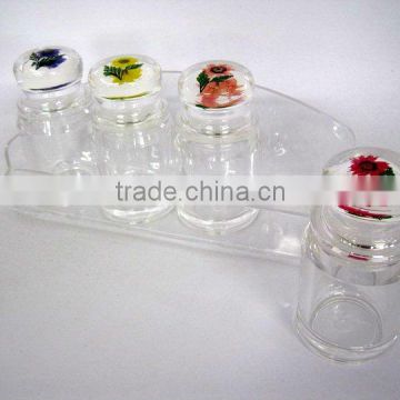 350ml Acrylic Condiment Bottle with Flower Cap