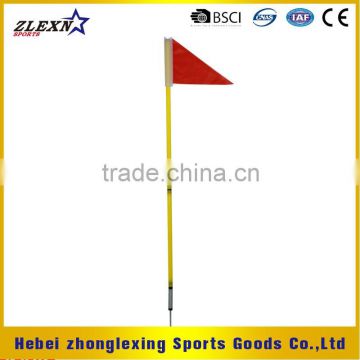 1.6m yellow ABS soccer training coner flags