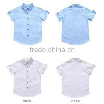 China Manufacturers Fashion Clothes Plain Boys Fashion Dress Top Shirt photo-4