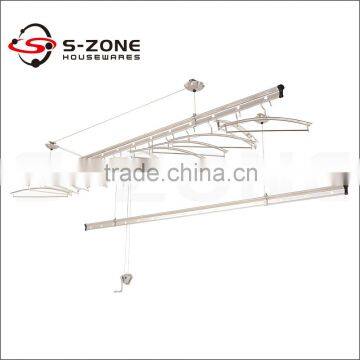 folding ceiling mounted clothes drying rack