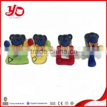 Wholesale colorful soft toy stuffed plush animal bear for baby