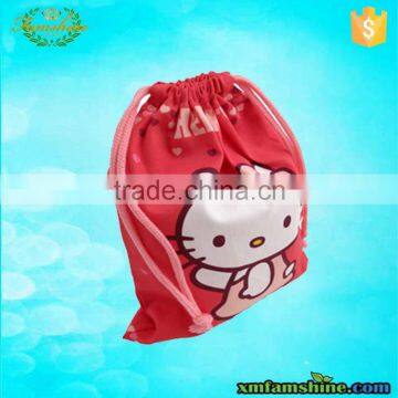 fashion cute cotton cartoon drawstring bag