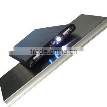 aluminum power bank 8000mah dual output promotation