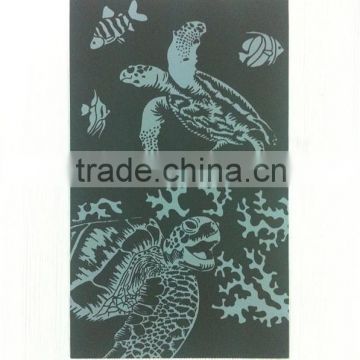 Sea turtle Print Engraving card/Scratch art foil paper/foil card/Scratch foil paper engraving art quilling art paper