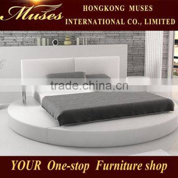 2015 new leather round bed SY10050