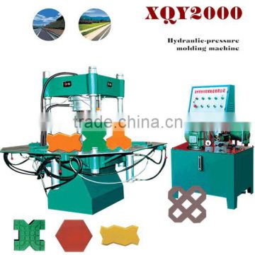 Hydranlic-pressure curb stone block making machine