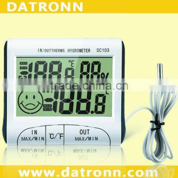 DC103 digital in/outdoor thermometer with stand