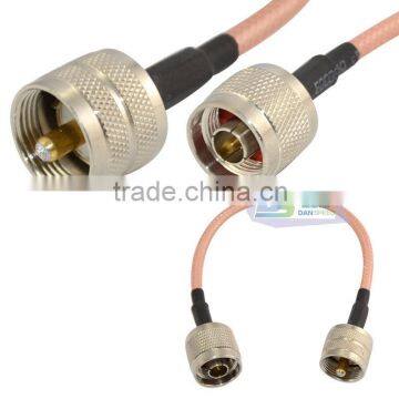 N Male to UHF PL259 Male Extension Coaxial Pigtail Jumper Cable RG142 photo-3