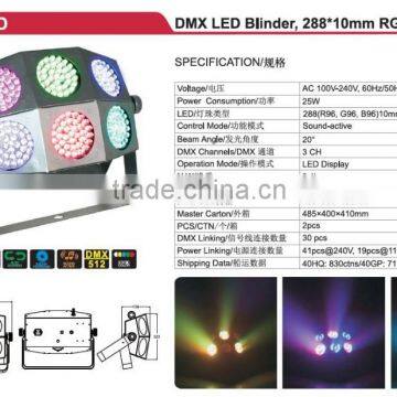 Hot Sale 288(R96, G96, B96)10mm Blinder Beam LED DJ Light