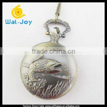  most hot sale big fish face vogue pocket watch(WJ-1601)