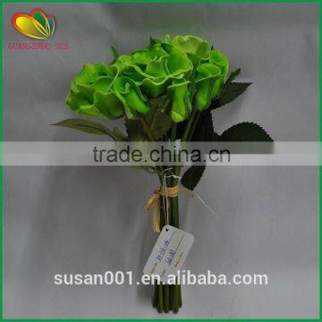 romantic wedding decor flower artificial PU rose flower fake flowers