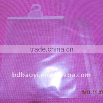 high quality plastic packaging bag with hook and adhesive tape for underwear alibaba China