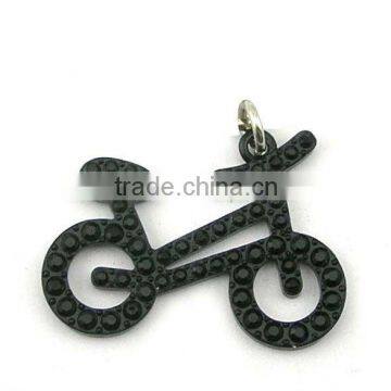 metal bike shaped pendant/bike cell phone charm