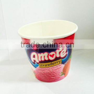 Double & single PE ice cream paper bowls.Custom printed disposable paper cup