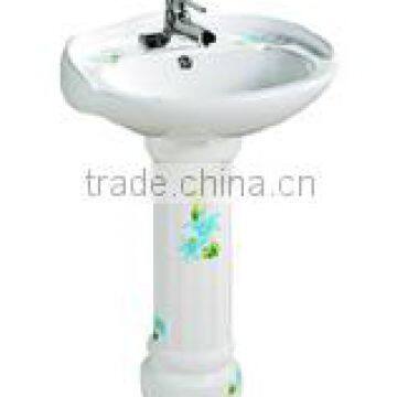 116 bathroom toilet pedestal washing basin