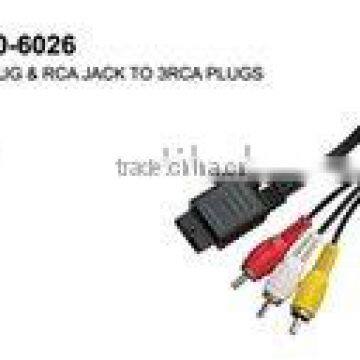 12P PLUG &RCA JACK TO 3RCA PLUGS