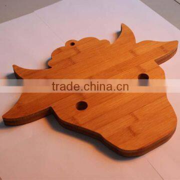 animal cow shape good quantity bamboo chopping board