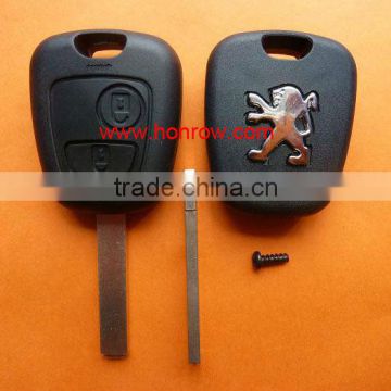 High Quality 433MHZ Peugeot 2 button remote key with 307 blade ID46 Chip,Peugeot keys