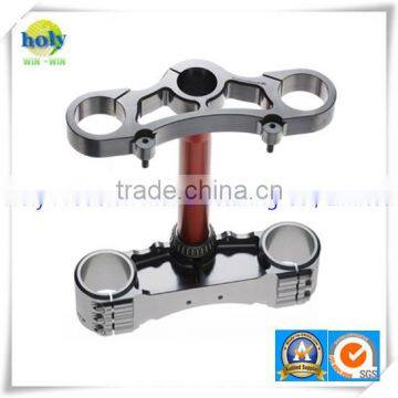 cnc machining aluminium triple clamps for motorcycle parts