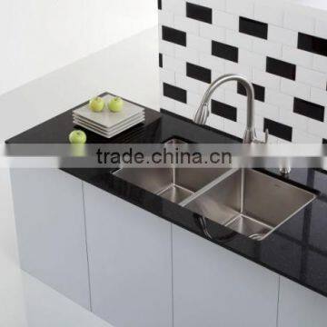 Jiangmen cUPC stainless steel undermount double bowl handmade kitchen sink