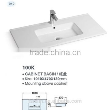 FOSHAN LELIN ceramic cabinet basin big size vanities top bathroom basin of LT-012