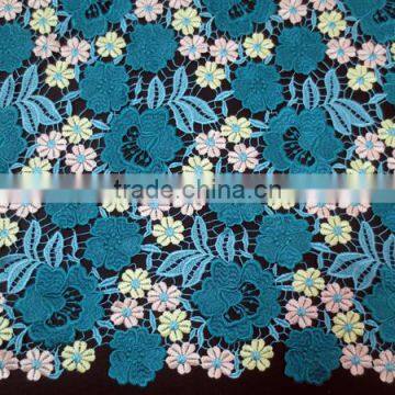 Multicolor High Quality Wedding Water Soluble Lace Fabric Guipure Lace Fabric From Guangzhou China photo-3
