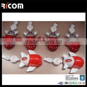 Fashionable Gifts Custom Logo Usb Wired Airplane Computer Mouse photo-3