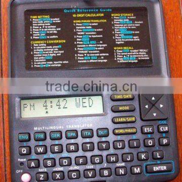 Pocket Portable Electronic Dictionary With Calculator