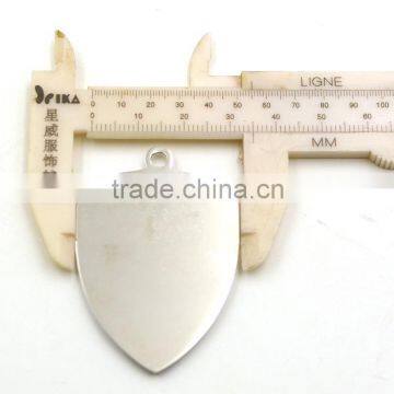 Brush Shield Shape Metal Badge for Dress