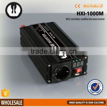 1000w car power dc 12 24v to ac 110 220v inverter for home with LCD display