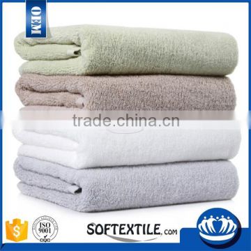 wholesale cheap bamboo fiber elegant solid color soft satin border bath towel