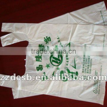 HDPE shopping bag with t-shirt handle