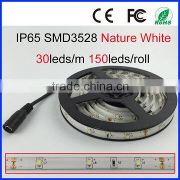 3528 30leds/m 12v dc 5meter 12w IP65 Waterproof 2years Warranty Warm White Rgb Blue Yellow Red Color Flexible Strip Light