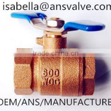 Bronze Ball Valve Price, Threaded, 1/4" ~4"npt ball valve